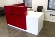 Bold Glass Reception Desk