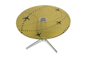 Classic Cross Base Reception Knee Table