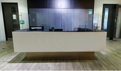 Covid Safe Custom Glass Reception Conversions