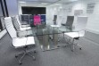 Custom Mirror Based Glass Boardroom table