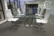 Custom Mirror Based Glass Boardroom table