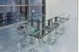 Custom Mirror Based Glass Boardroom table