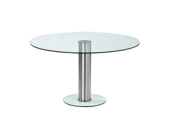 Custom Platform Glass Dining Table 