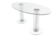 Dual Entertainer Glass Table