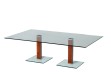 Dual Knee Glass Reception Table