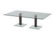 Dual Knee Glass Reception Table