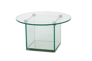 Cube Reception Glass Coffee Table 