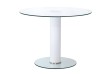 Platform Round Glass Dining Table