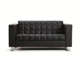 Platinum Detail Stitched Leather Sofas