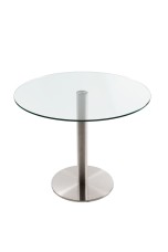 Radius Entertainer Glass Dining Table