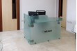 Welcome Glass Reception Desk