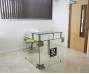 Welcome Glass Reception Desk