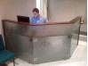 Welcome Glass Reception Desk