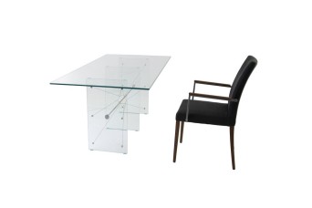 Wire Glass Meeting Table