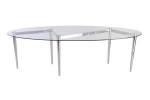 Zig Zag Glass Dining table